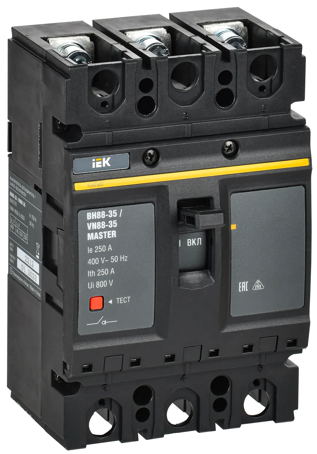KARAT MASTER Выключатель-разъединитель ВН88-35 3P 250А IEK KAM-VN30-3-0250