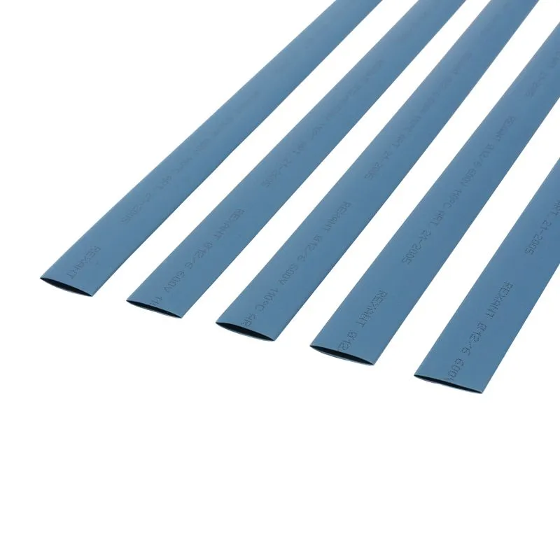 Трубка термоусаживаемая ТУТ нг 12,0/6,0мм, синяя, упаковка 50 шт. по 1м REXANT - Фото 3