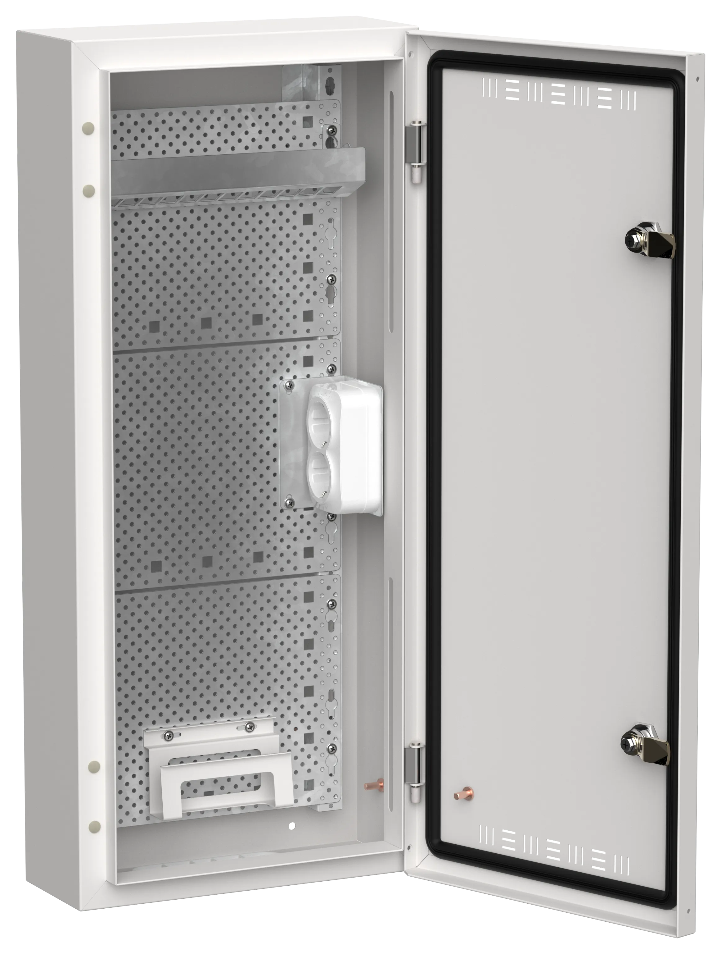 TITAN 5 Корпус мультимедиа ЩРн-48 (1х48) 710х310х140мм IP30 белый IEK TI5-51-N-048-30