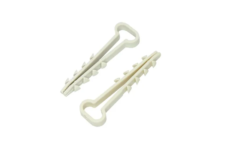 Дюбель-хомут нейлоновый прямоугольный 5-10 мм, белый (100 шт/уп) PROconnect