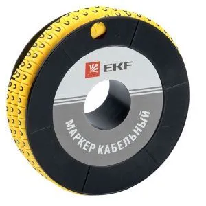 Маркер кабельный 1,5 мм2 "0" (1000 шт.) (ЕС-0) EKF plc-KM-1.5-0