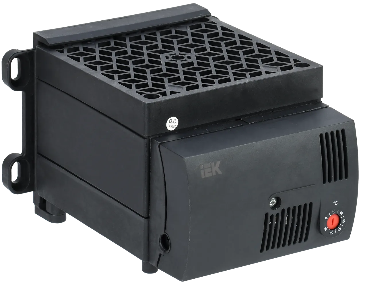 Обогреватель на DIN-рейку ОДР (встроенный вентилятор и термостат) 800Вт IP20 IEK