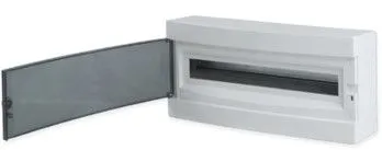 Щит распределительный навесной "Unix" прозрачная дверь 1х24 модулей 236x503x112 IP40