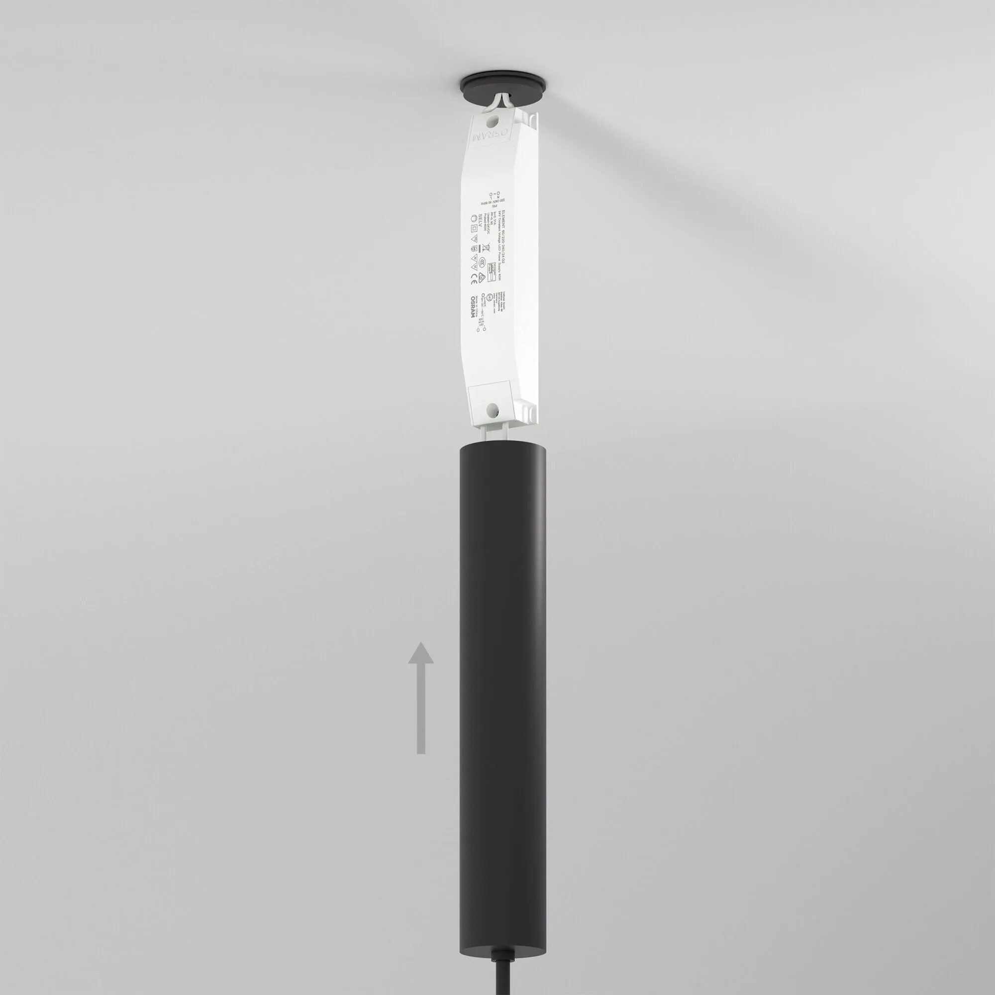 Esthetic Magnetic Декоративная стойка с вводом питания (с местом под трансформатор) h545mm MEDIUM 85 - Фото 4