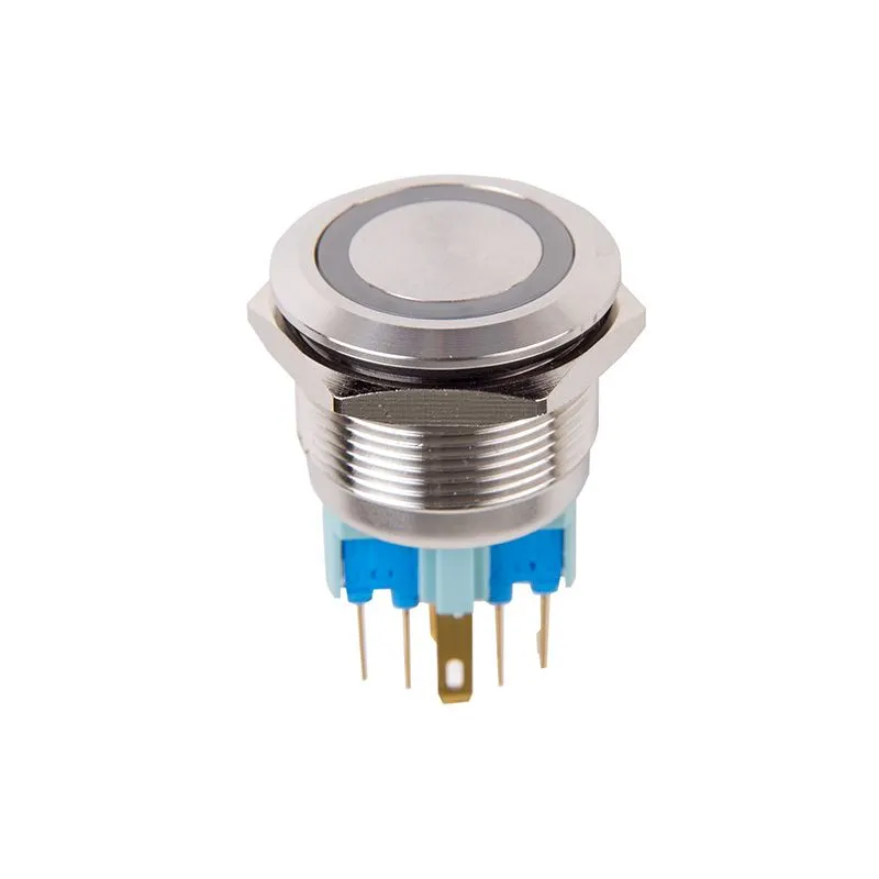 Кнопка  антивандальная Ø22 12В Б/Фикс (6с) ON-OFF/OFF-ON подсв/красная  REXANT (в упак. 1шт.) - Фото 4