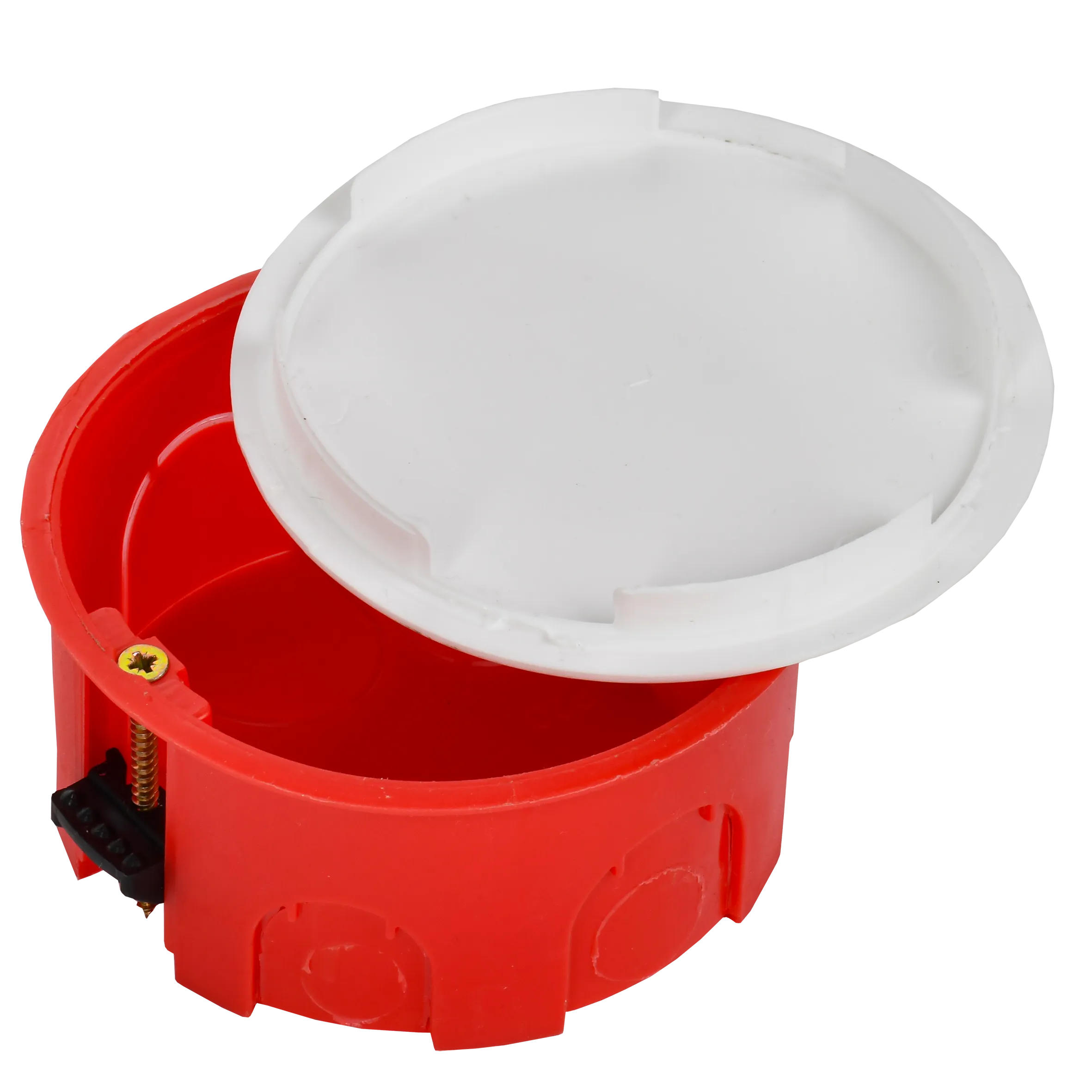 Коробка распаячная КМ41025 для полых стен безгалогенная (HF) D=80х40мм с пластиковыми лапками IEK - Фото 4