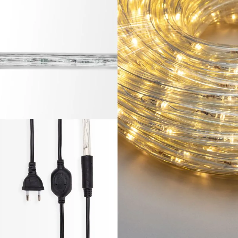 Дюралайт LED фиксинг (2W), 24 LED/м, теплый белый, 20 м - Фото 3