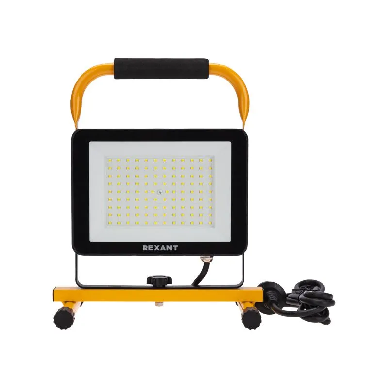Прожектор-переноска СДО-EXPERT 100Вт 8000Лм 6500K со шнуром 2м и евровилкой REXANT - Фото 2