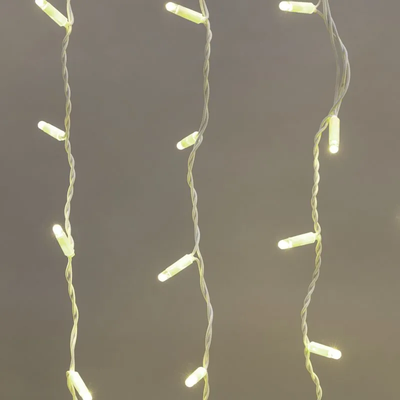 Гирлянда светодиодная Занавес 2х1,5м 300 LED ТЕПЛЫЙ БЕЛЫЙ белый ПВХ IP65 постоянное свечение 230В нужен блок 303-500-1 NEON-NIGHT - Фото 2