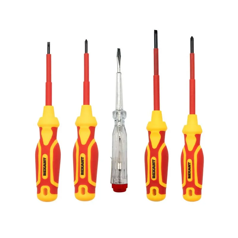 Набор диэлектрического инструмента RI-01, тканевый пенал, 7 предметов, до 1000В REXANT - Фото 4