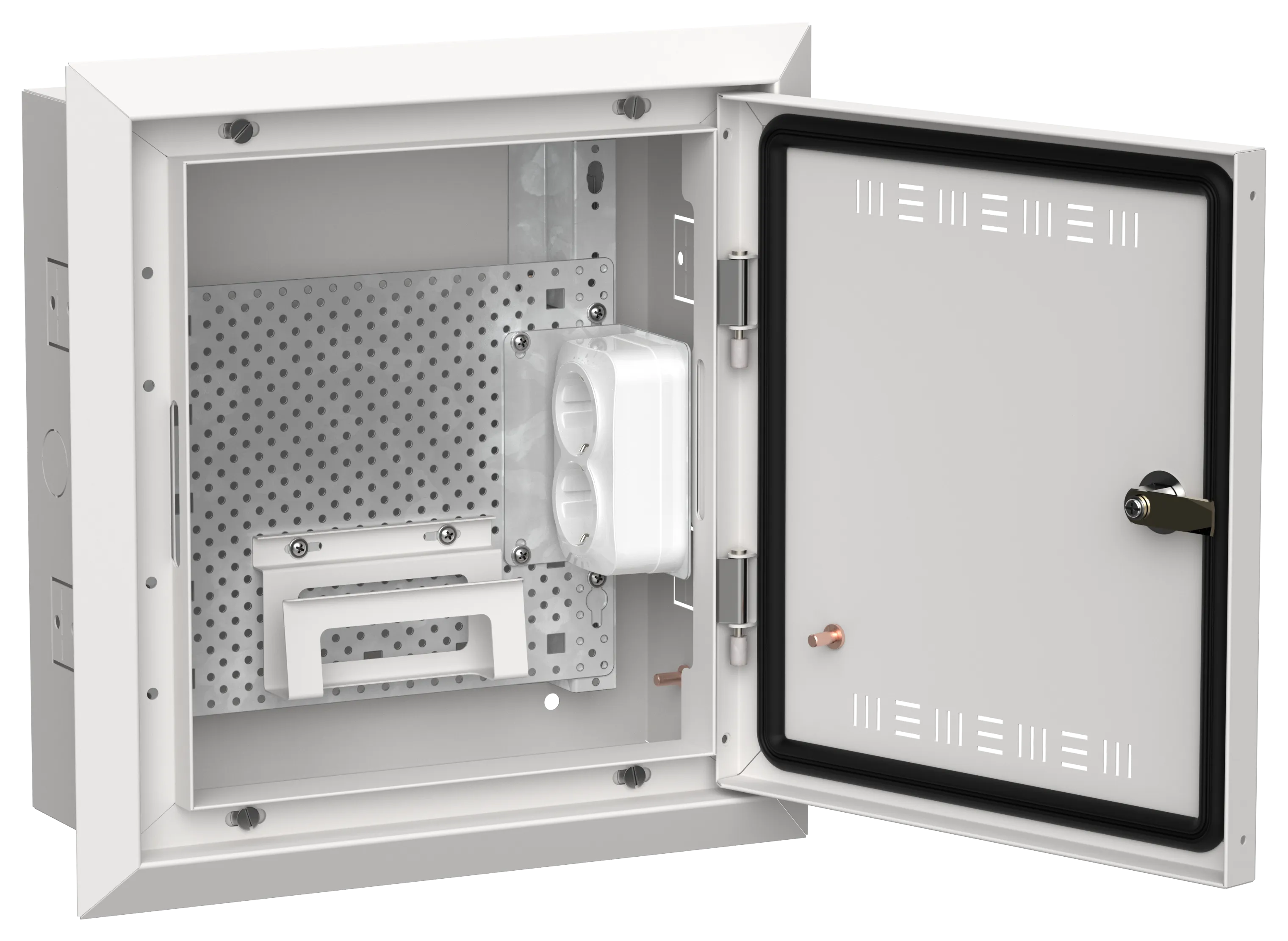 TITAN 5 Корпус мультимедиа ЩРв-12 (1х12) 380х365х130мм IP30 белый IEK TI5-51-V-012-30