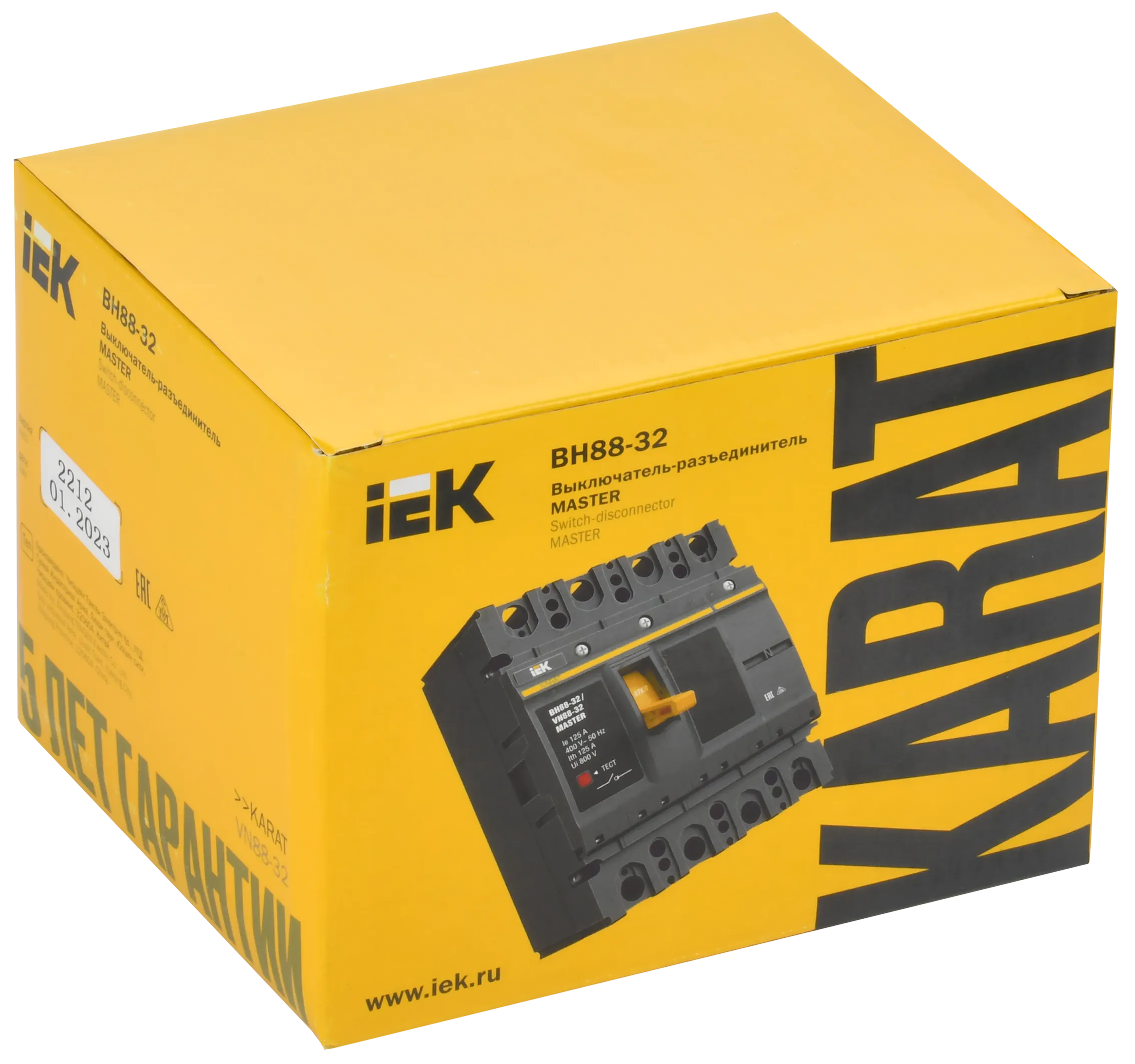 KARAT MASTER Выключатель-разъединитель ВН88-32 4P 125А IEK - Фото 2