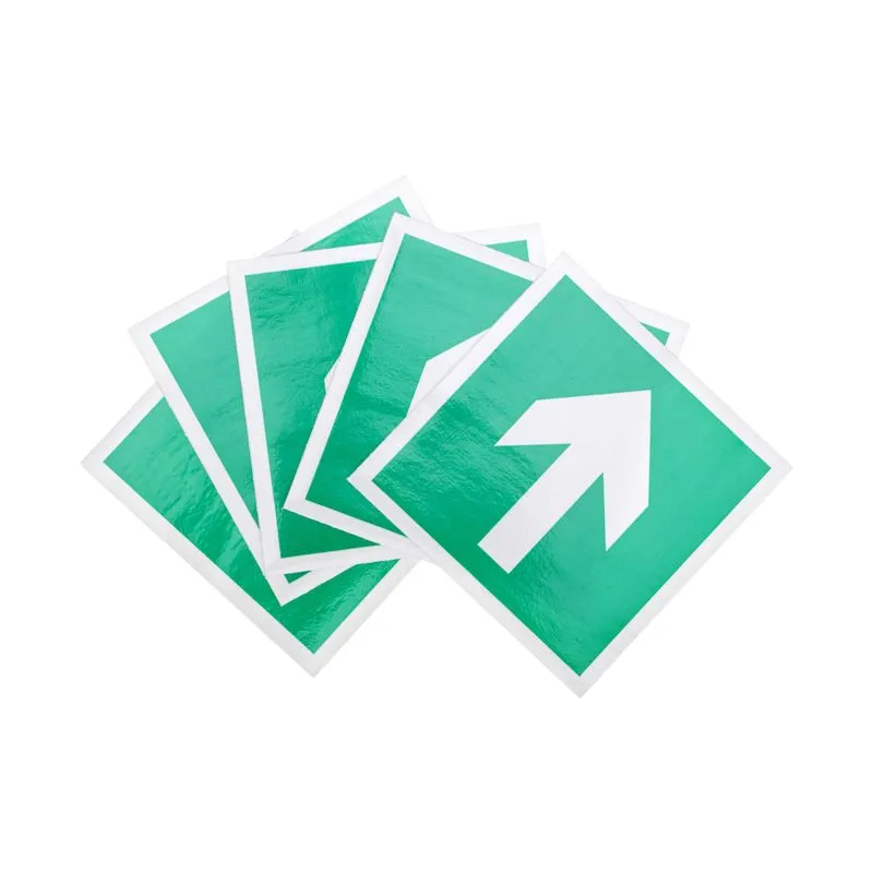 Наклейка эвакуационный знак "Направляющая стрелка"100*100 мм Rexant - Фото 2