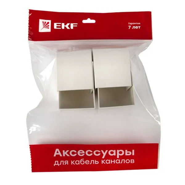 Заглушка (60х60) (4 шт) белая EKF-Plast - Фото 3