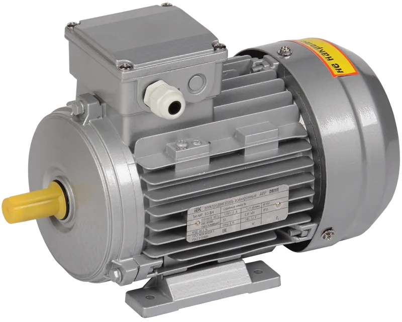 Электродвигатель асинхронный трехфазный АИР 63B4 380В 0,37кВт 1500об/мин 1081 DRIVE IEK