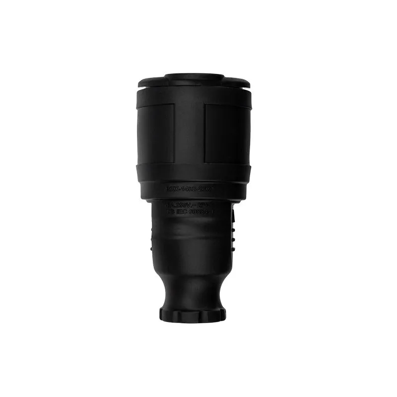 Розетка влагозащищенная переносная 1 гнездо, с/з, 16А, IP20/44 каучук, черная REXANT - Фото 4