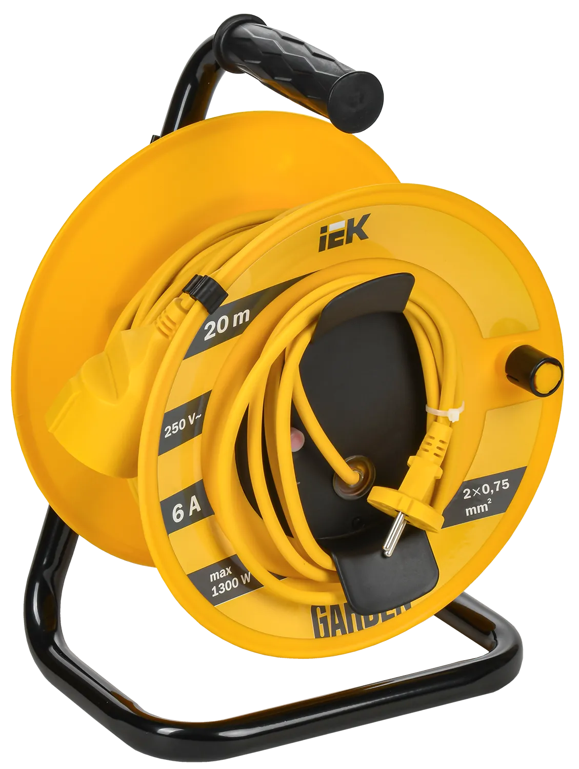 GARDEN Катушка УК20 1 место без заземления с термозащитой 2х0,75мм2 20м IEK