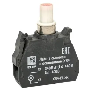 Лампа сменная c основанием XB4 красная 400В