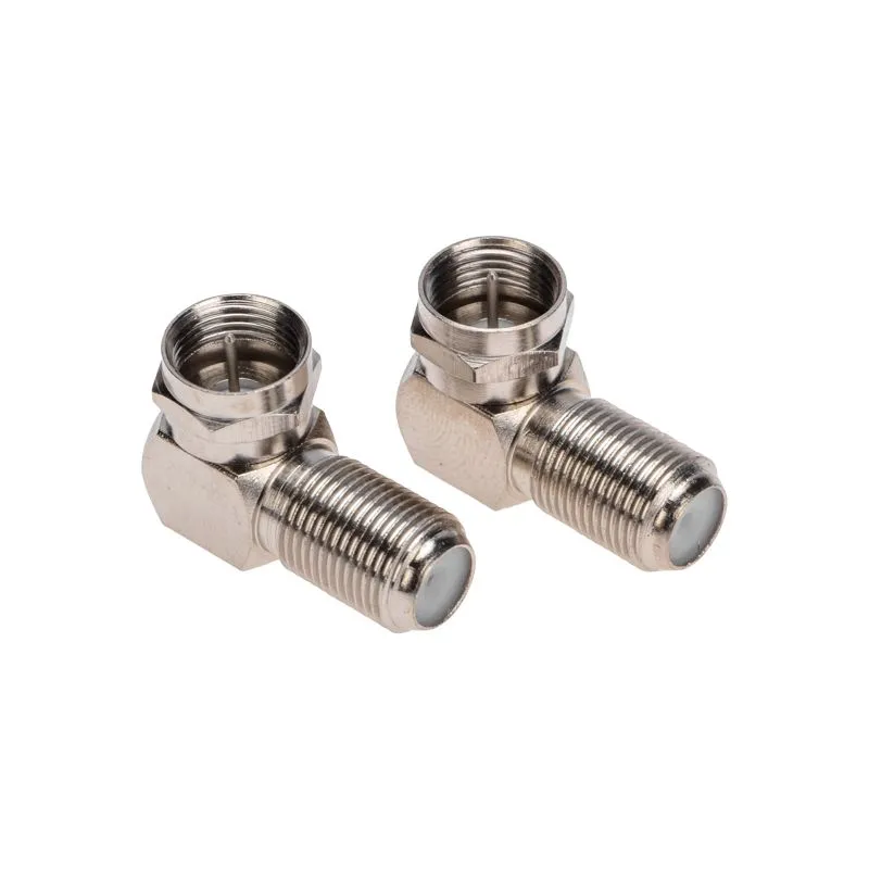 Переходник антенный, (гнездо F - штекер F), угловой, 5 шт. PROconnect - Фото 2