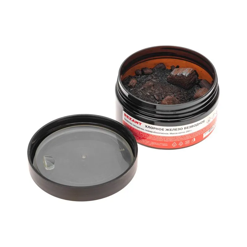 Хлорное железо безводное, 250г, банка REXANT - Фото 3