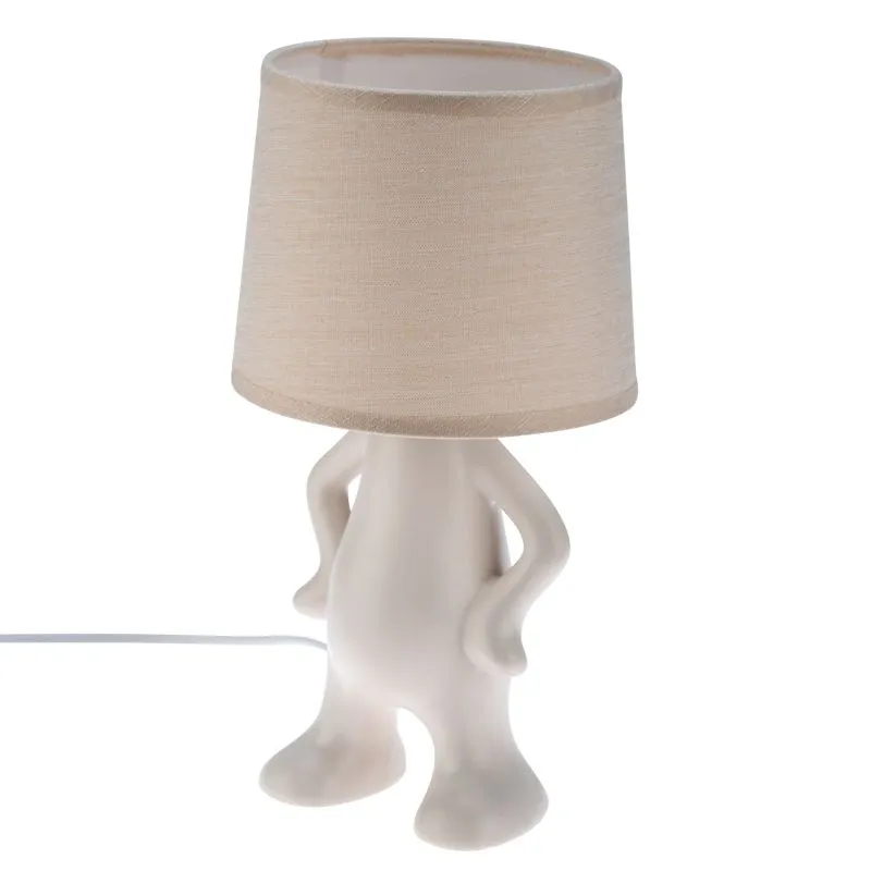 Светильник декоративный Человечек, белый с белым абажуром, Е27 REXANT 603-1037