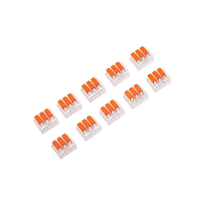 Универсальная компактная клемма СМК 221-413, 3-проводная до 4,0 мм² (блистер 10 шт./уп.) REXANT - Фото 4