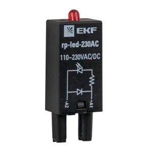 Модуль светодиодный 230 VAC для промежуточных реле RP EKF rp-led-230AC