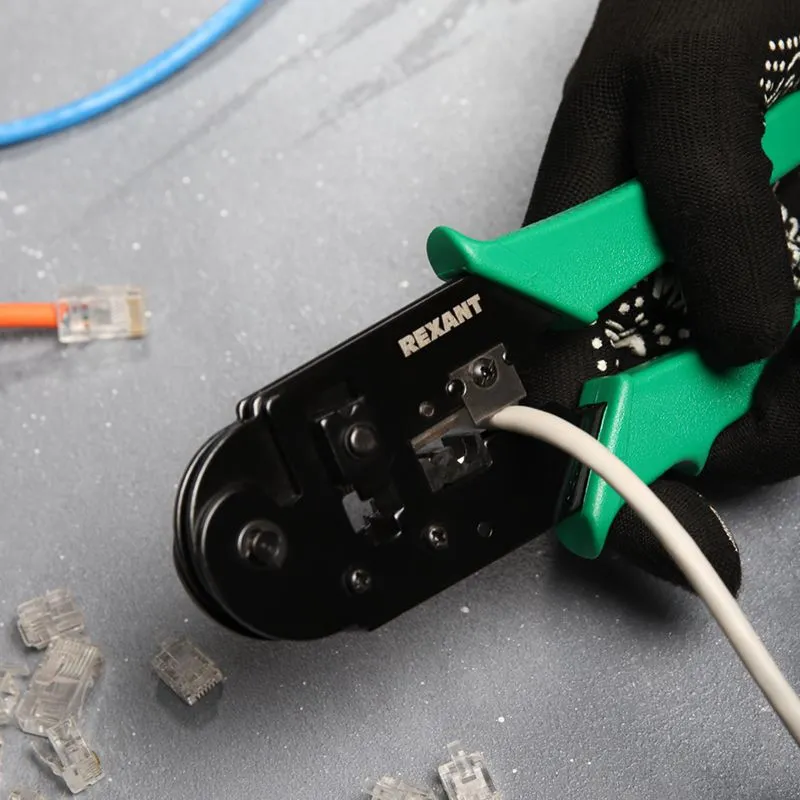 Кримпер HT-210T для обжима 8P8C REXANT - Фото 2