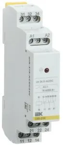 Реле промежуточное модульное OIR 3 контакта 16А 24В AC/DC IEK OIR-316-ACDC24V