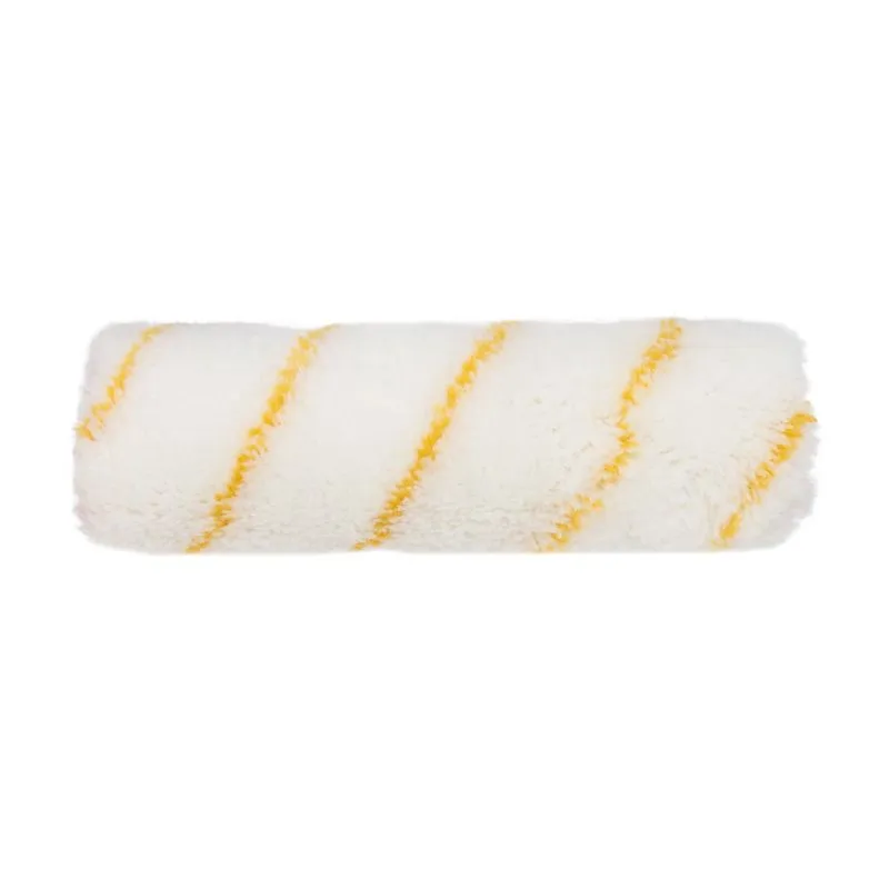 Ролик (сменный) полиамид белый с желтой полосой, ворс 11 мм, ширина ролика 180 мм, Ø 42 мм, бюгель 8 мм, серия «Мастер» REXANT - Фото 5