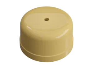 Коробка распределительная пластиковая D80мм, высота 43мм, IP20, цвет -песочное золото, УСАДЬБА, ТМ " GE30236-32