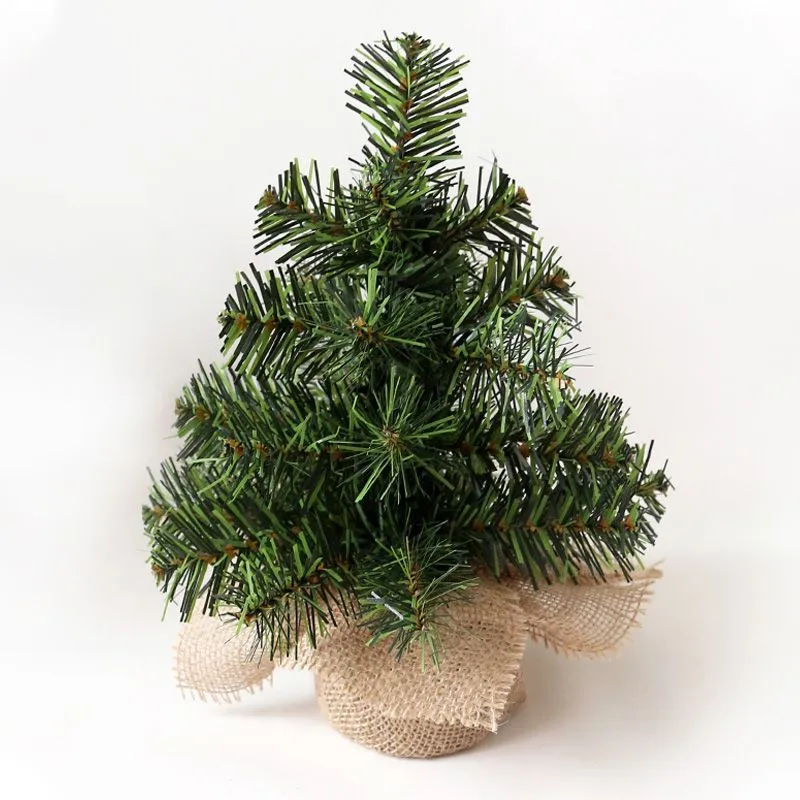 Елочка 30см в плетеном мешочке, ПВХ 533-331