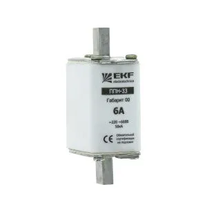 Плавкая вставка ППН-33 160/125А габарит 00 EKF fus-33/160/125