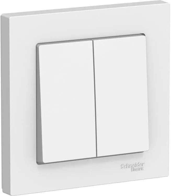 Выключатель 2-кл. СП AtlasDesign 10А IP20 (сх. 5) 10AX в сборе бел. SE ATN000152