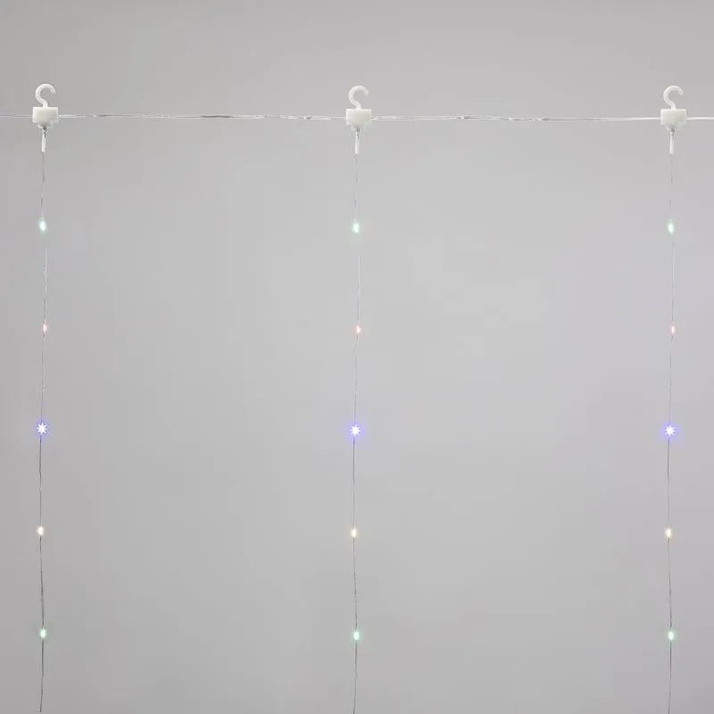 Гирлянда Светодиодный дождь из росы 3х3 м, мультиколор, USB + пульт управления NEON-NIGHT