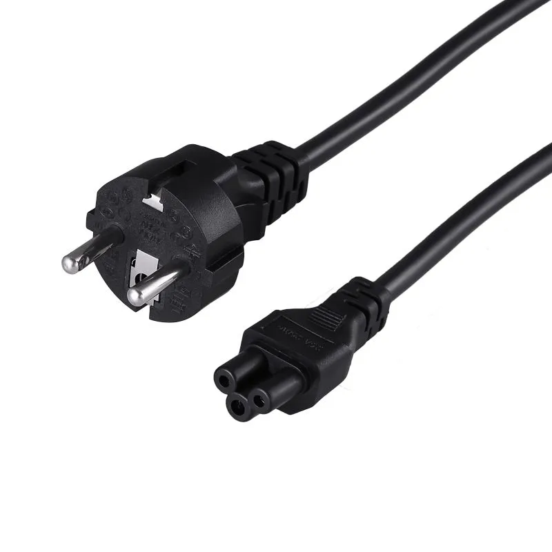 Шнур сетевой, вилка СЕЕ 7/7(Schuko) - разъем IEC 320 C5, кабель 3x0,75мм², 1,8м, для питания ноутбука (пакет ПВХ) REXANT