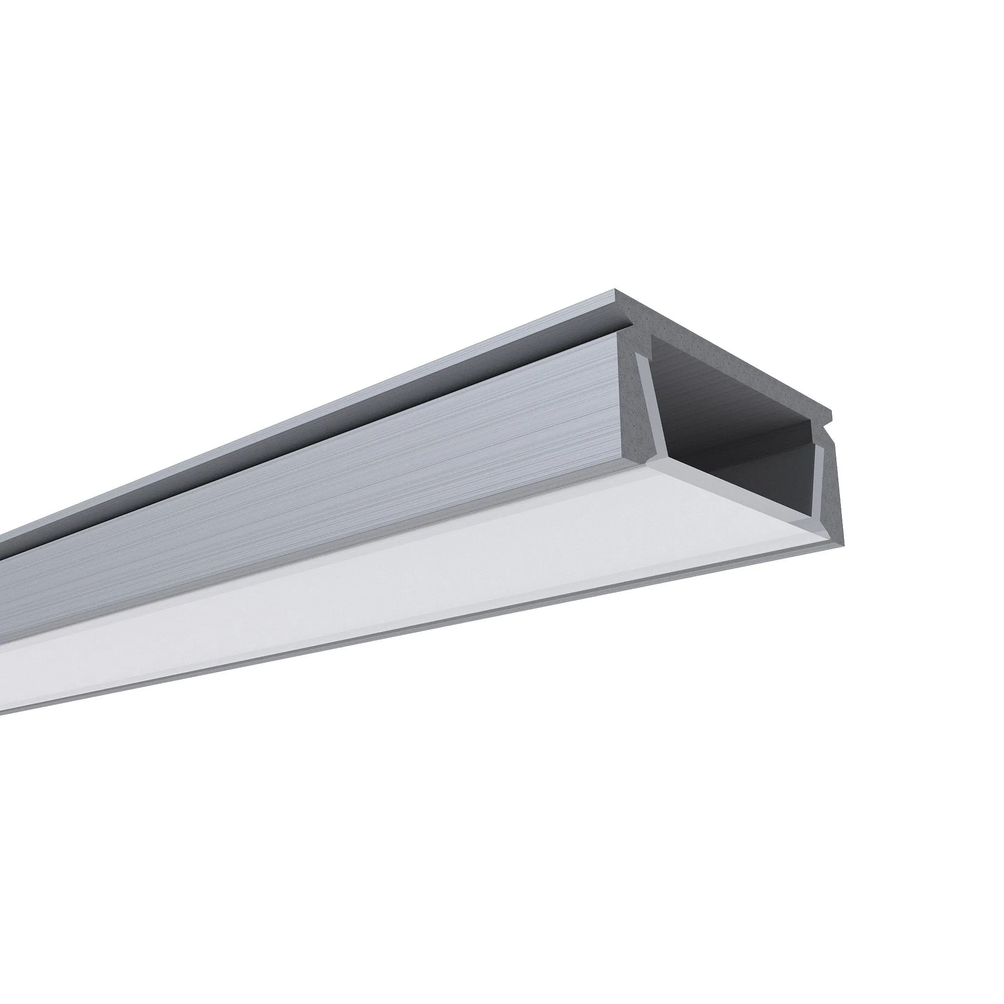 Профиль алюминиевый  П-образный , накладной, серебро, 15,2х6мм, 2м, шир. ленты до 10мм 08-01