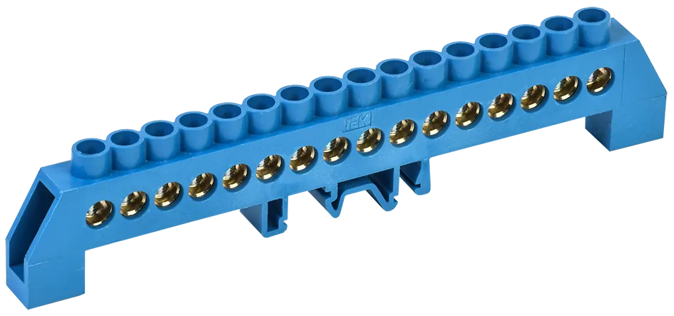 Шина N "ноль" в комбинированном DIN-изоляторе типа "Стойка" ШНИ-8х12-16-КС-С IEK