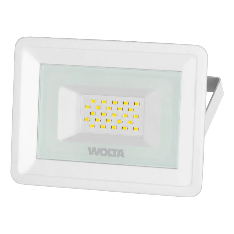 Прожектор светодиодный СДО 20Вт 1700лм 5500K IP65 белый (20шт/уп) WOLTA