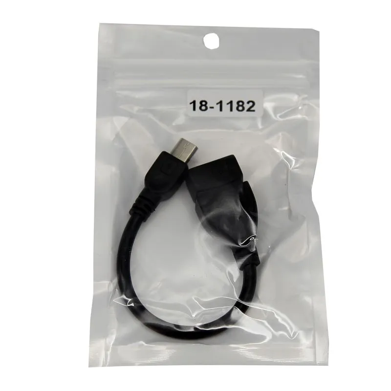 Кабель USB OTG, шт. micro USB – гн. USB-A, 2,4A, 0,15м, ПВХ, черный REXANT - Фото 2