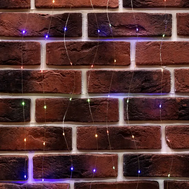 Гирлянда Светодиодный занавес из росы 3х3м 300 LED МУЛЬТИКОЛОР IP20 USB + пульт управления, с крючками для крепления NEON-NIGHT - Фото 4