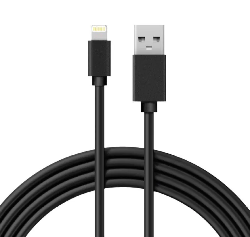 Кабель USB-A – Lightning для Apple, 1А, 1м, ПВХ, черный REXANT 18-1122