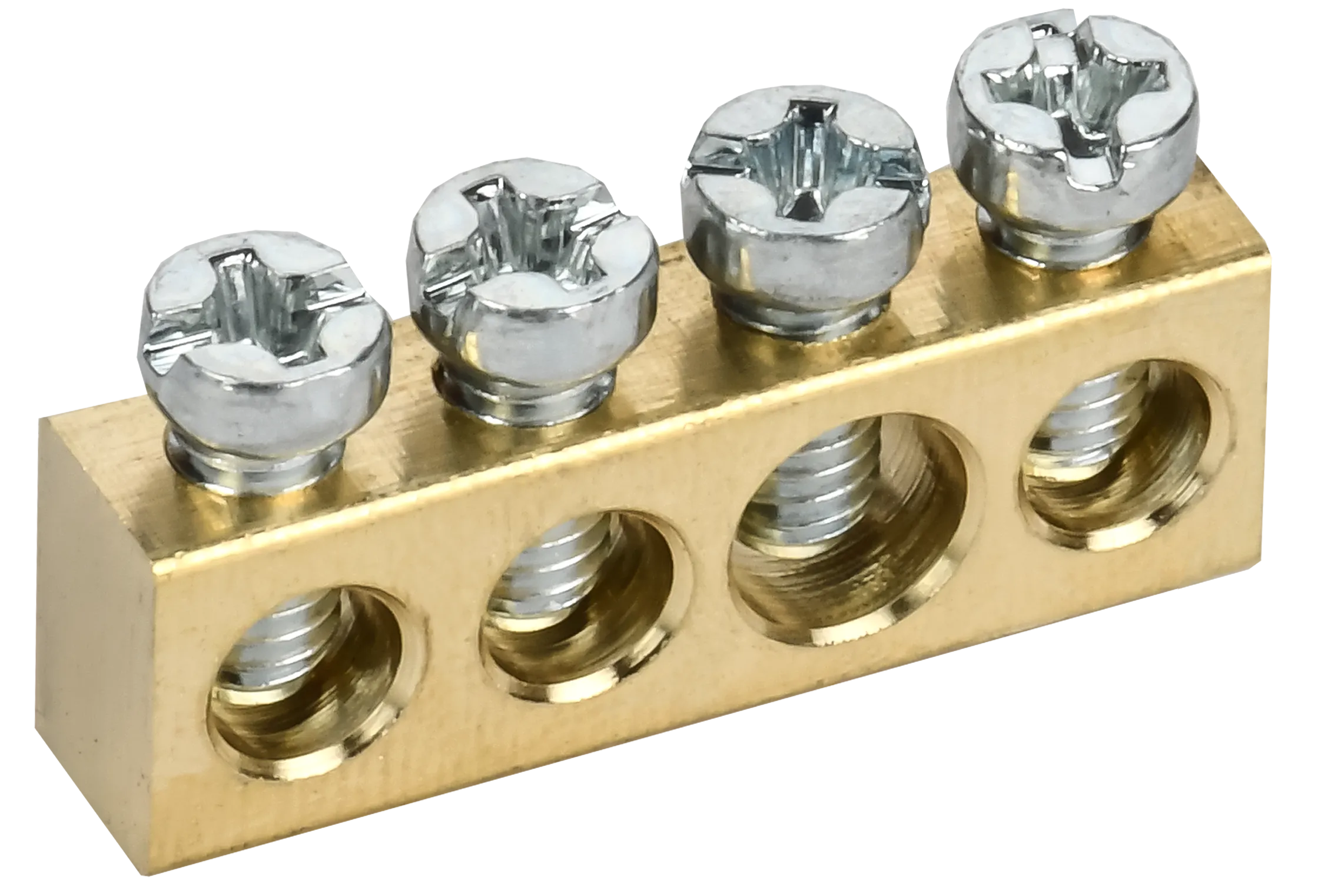 TEKFOR Шина нулевая сечение 6х9 4 отверстия IEK TF-KP00D-SN-04