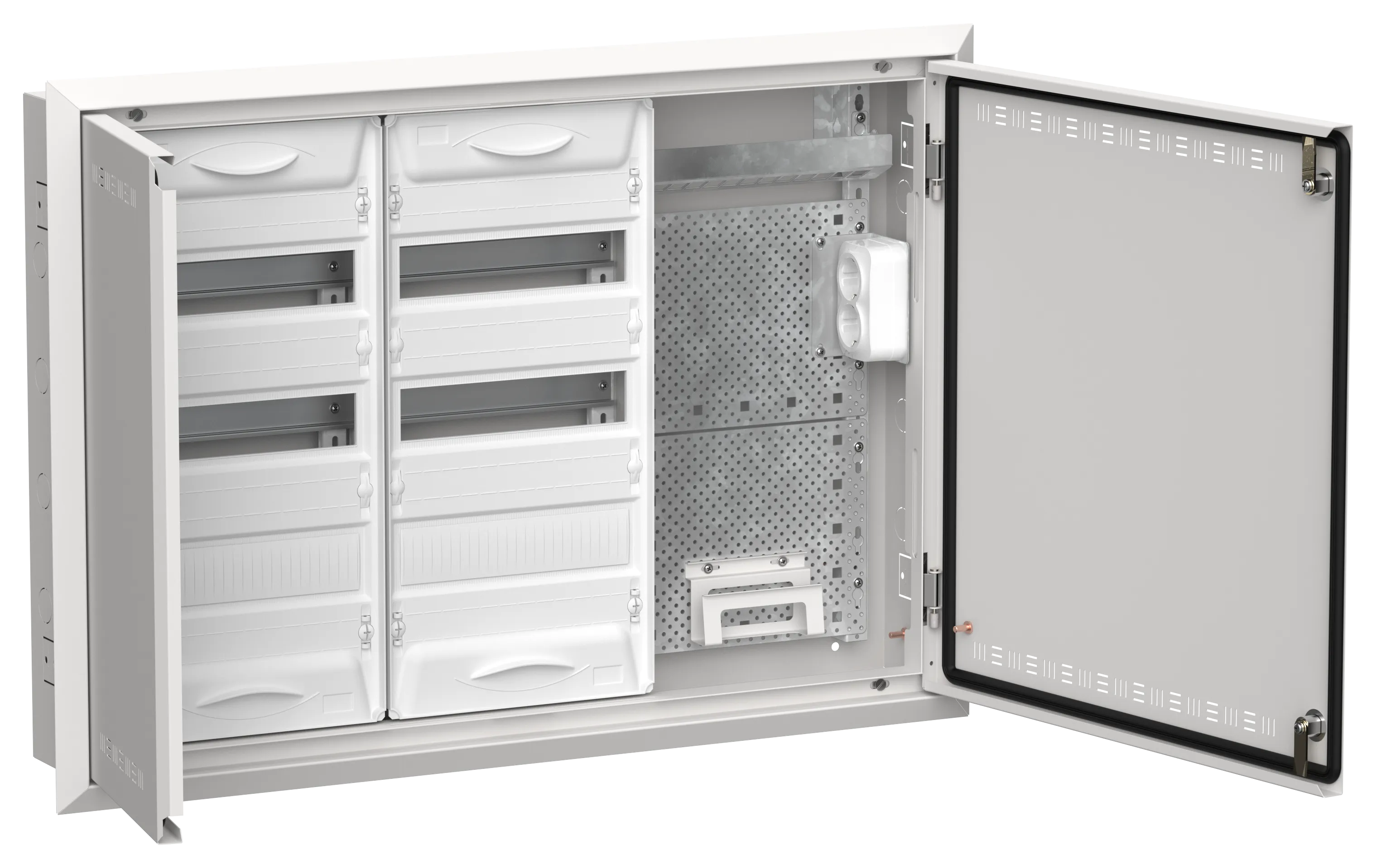 TITAN 5 Корпус комбинированный ЩРв-72 (3х36) 630х885х130мм IP30 белый IEK TI5-51-V-3X036-30