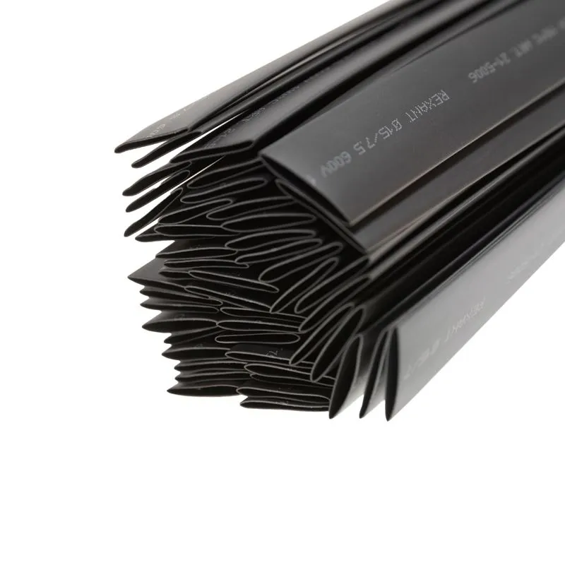 Трубка термоусаживаемая ТУТ нг 15,0/7,5мм, черная, упаковка 50 шт. по 1м REXANT - Фото 4