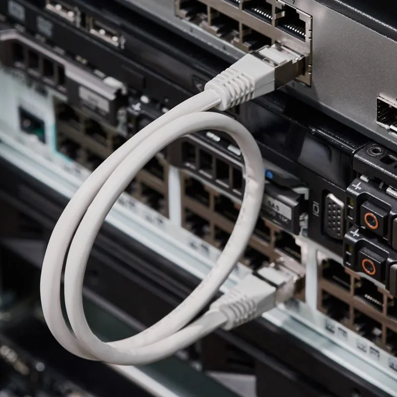 Шнур коммутационный, патч-корд F/UTP RJ45-RJ45, CAT 5e, LSZH серый, 0,5м REXANT - Фото 2