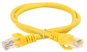 Шнур коммутационный (патч-корд) кат.5Е UTP 0,5м желтый GENERICA PC05-C5EU-05M-G