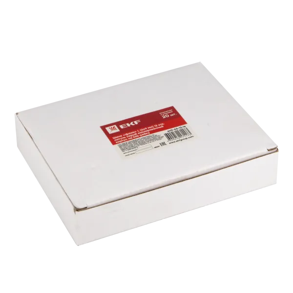 Шина "фаза" L (6x9мм) 12 отв. латунь серый изолир. корп. на DIN-рейку EKF - Фото 6