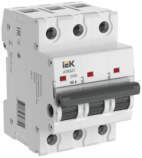 ARMAT Выключатель-разъединитель SWN 3P 40А IEK AR-SWN-3-040