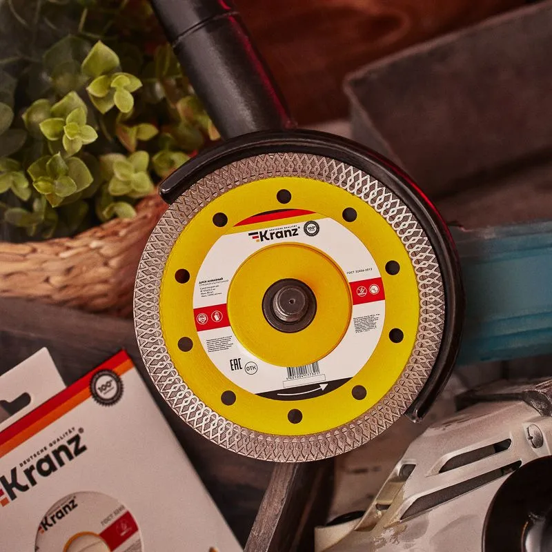 Диск алмазный отрезной ультратонкий 125x22,2x1,4x10 мм KRANZ - Фото 2